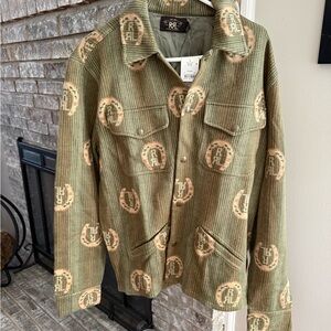Ralph Lauren Double RL Green Cream Utility Jacket